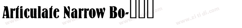 Articulate Narrow Bo字体转换